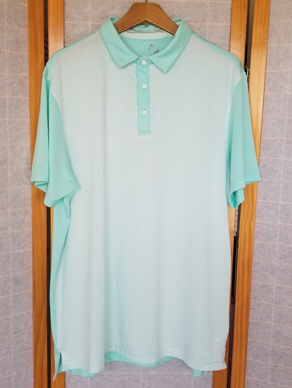 Mint Green Golf Polo Shirt Head Golf Size XL Performance Stretch Fabric